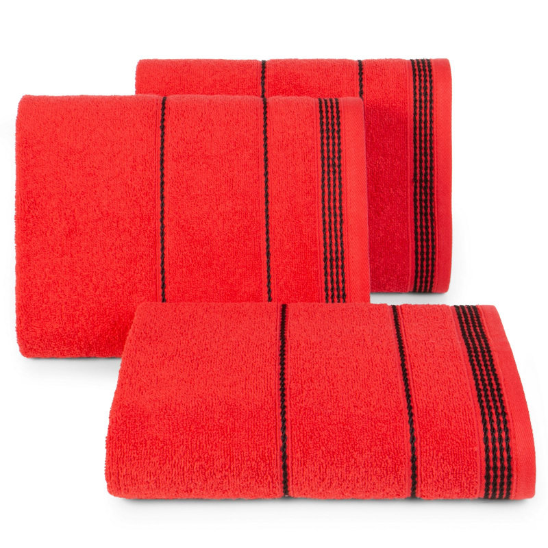 Homeira Midweight Jacquard Hand Towel, Red