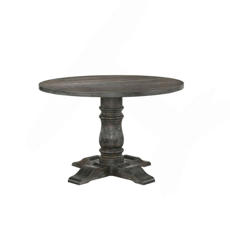 Gray Weathered Finish Dining Table