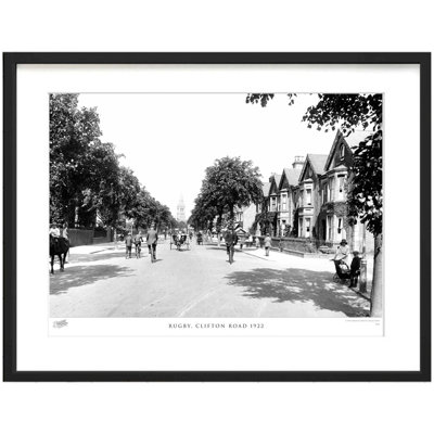 Rugby, Clifton Road 1922 by Francis Frith - Single Picture Frame Print