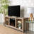 Kneeland 58" Open Storage Media Console with Electric Fireplace-900274149