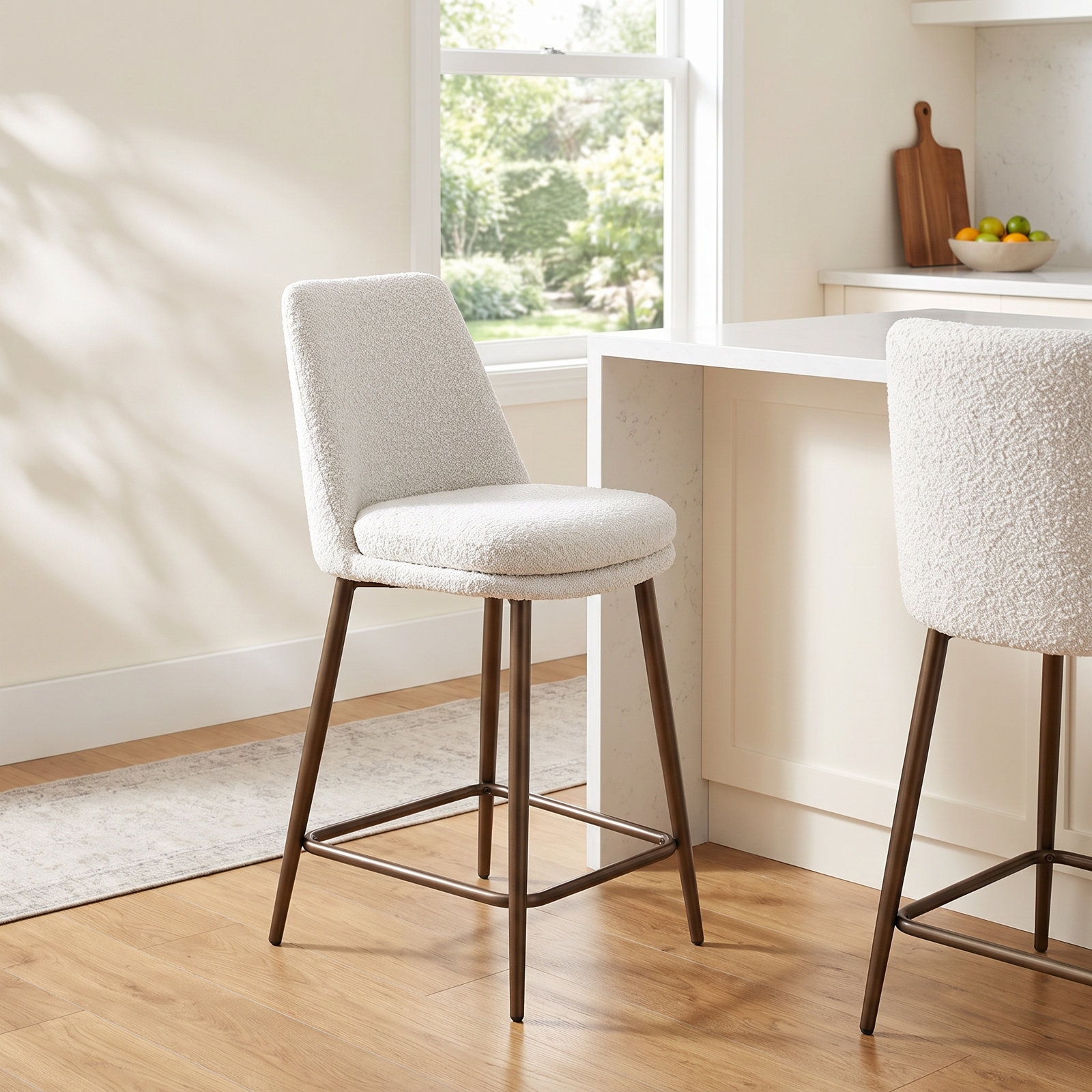 Wyatt Upholstered Bar and Counter Stool, Counter Stool (25” Seat Height)