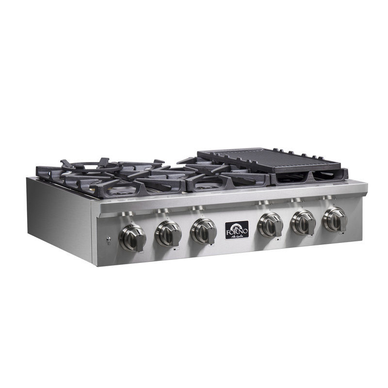 Dessus de cuisinière à gaz 36 po Forno Spezia Alta Qualita