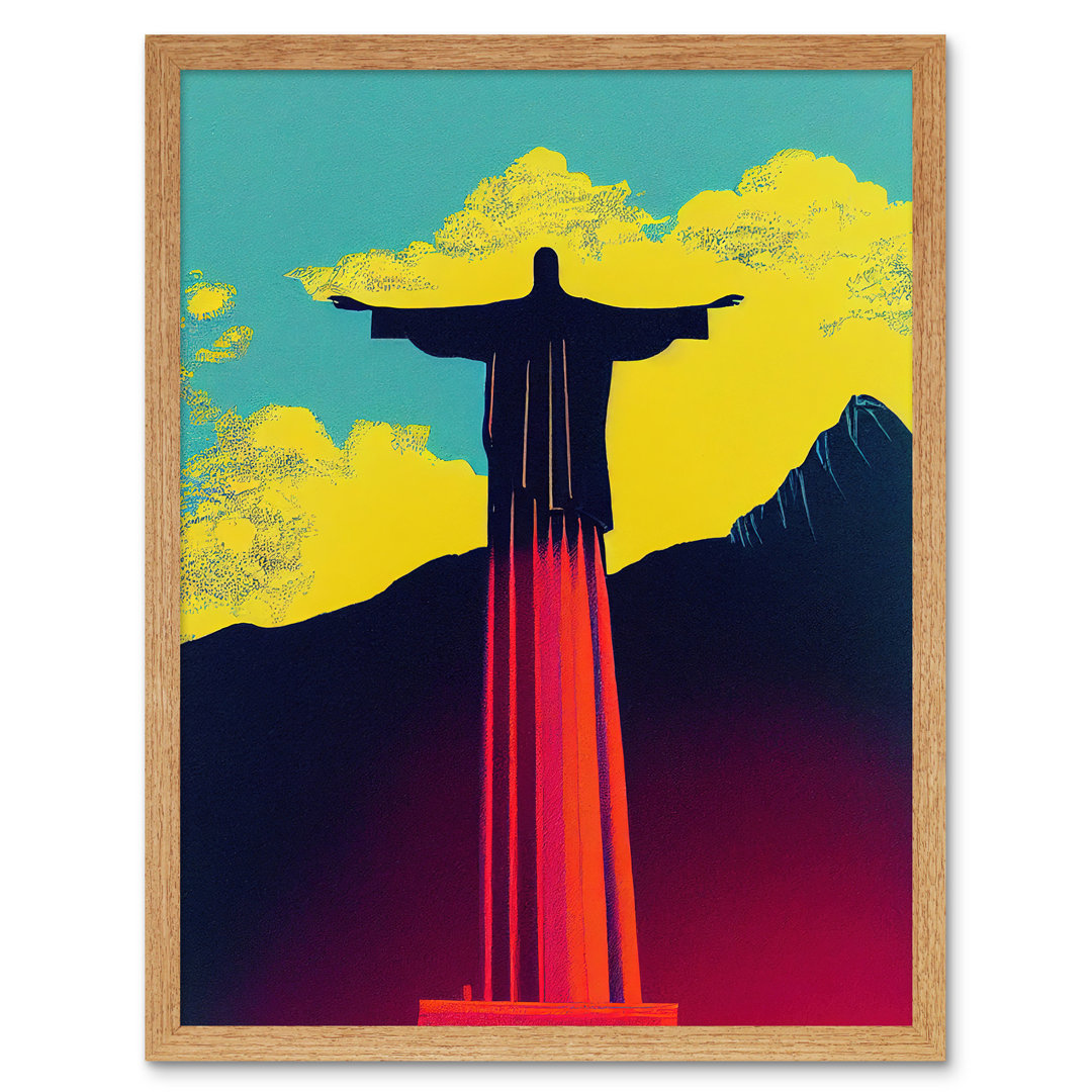 Christ Redeemer Rio Brazil Pop Art-Art prints