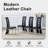 Modern Faux Leather Upholstered Dining Chair with Curved Metal Legs & Cut-out Back (Set of 4)-1465480556-1465480562-1462453797