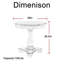 Table d'appoint ronde à piédestal en bois-1801278968