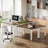 94.5" Extendable Double Desk For 2 Person