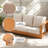 Outdoor Eucalyptus Patio Sofa With Cushions