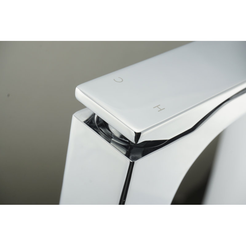 Robinet pour salle de bain à un trou levier Cascata, Chrome