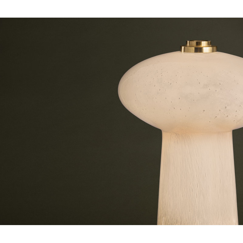 Lampe de table rechargeable en laiton vieilli Fords