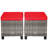 Amarley Polyethylene (PE) Wicker Outdoor Ottoman-694851664