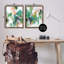 «Green Abstract Layers», ensemble de 2 toiles flottantes encadrées par June Erica Vess-391196704-391196711