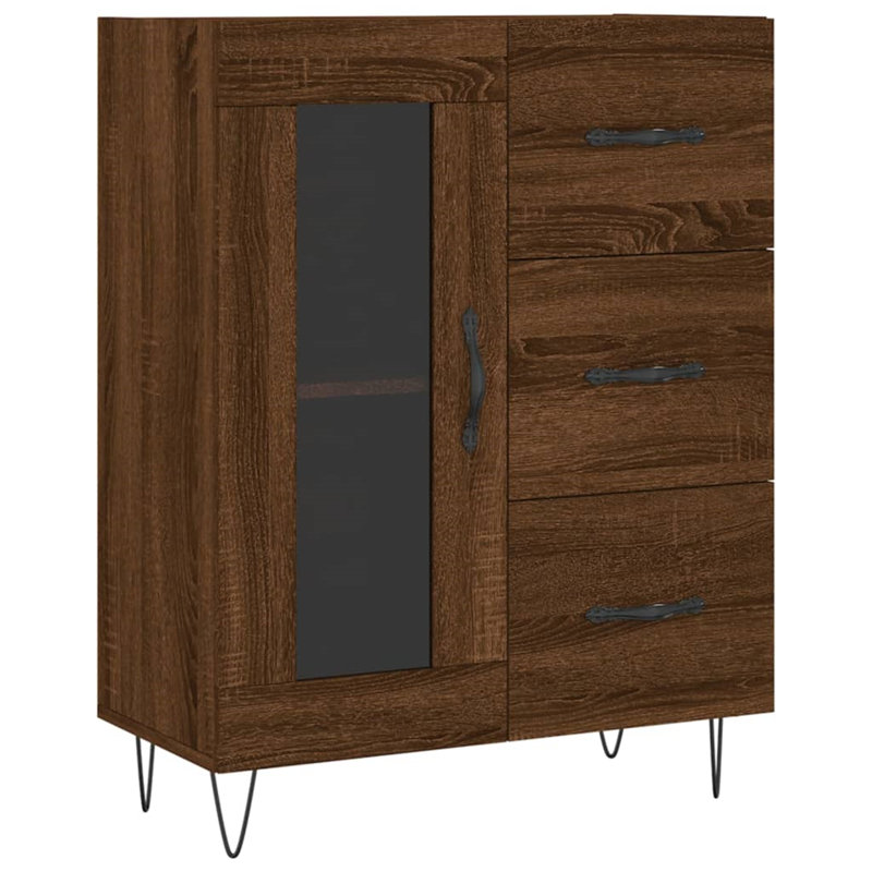 Maykol 69.5 cm W Sideboard, Brown Oak