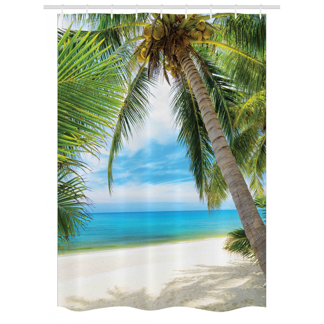 Shower Curtain with Hooks Included East Urban Home 