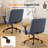 Speckled Chenille Swivel Chair With Flip-Up Arms For Cross-Legged-1119199089-1119199103