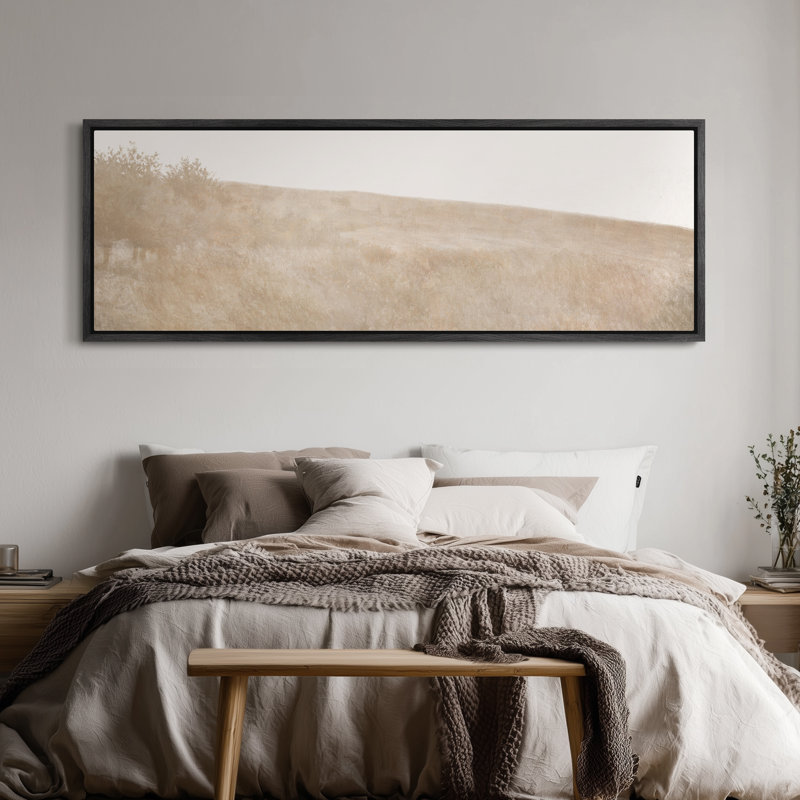 Impression sur toile encadrée, très grand, H 20 po x l 60 po, Noir