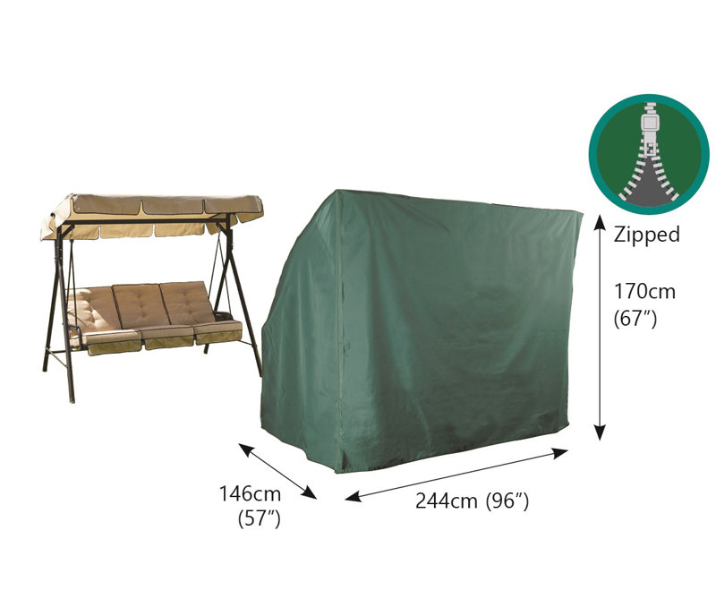 Outdoor Swing Seat Cover, 67" H x 96" W x 57" D