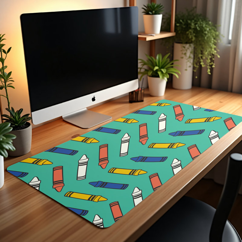 Polyester Desk Pad, 14.4x12.1