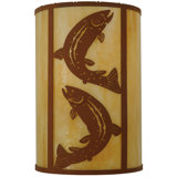 Leaping Trout 1 - Light Flush Mounted Sconce