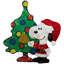 Décoration d'extérieur 32 po Snoopy et arbre de Noël avec lumières DEL claires