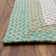 Waterbury Farmhouse Handmade Braided Green Area Rug