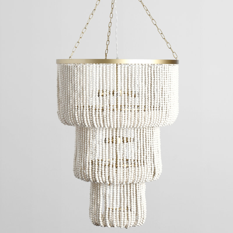 Amanda 11 - Light Beaded Tiered Chandelier