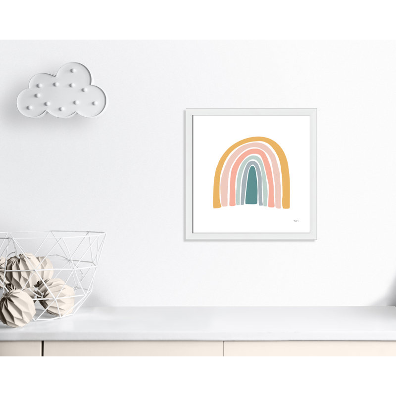Décoration murale pour enfants, H 22,5 po x l 22,5 po x P 0,63 po, Cadre blanc