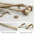 Tyena 1" Diameter Polyresin And Metal Adjustable Single Curtain Rod-1962136462-1962136461