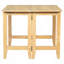 Table de salle à manger en bois extensible avec abattant pour petits espaces