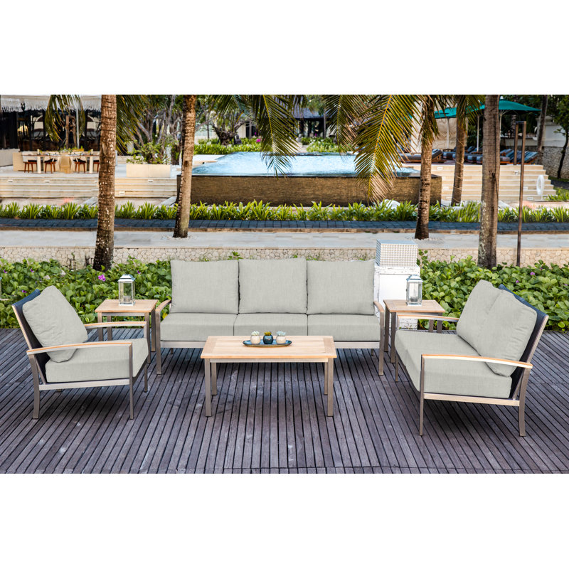 Avanti Stainless Steel Sling Outdoor Deep Seating 2 - Seater, Cast Charcoal