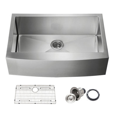 33'' L Single Bowl Stainless Steel Kitchen Sink