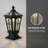 Black Aluminum Outdoor Pole Light