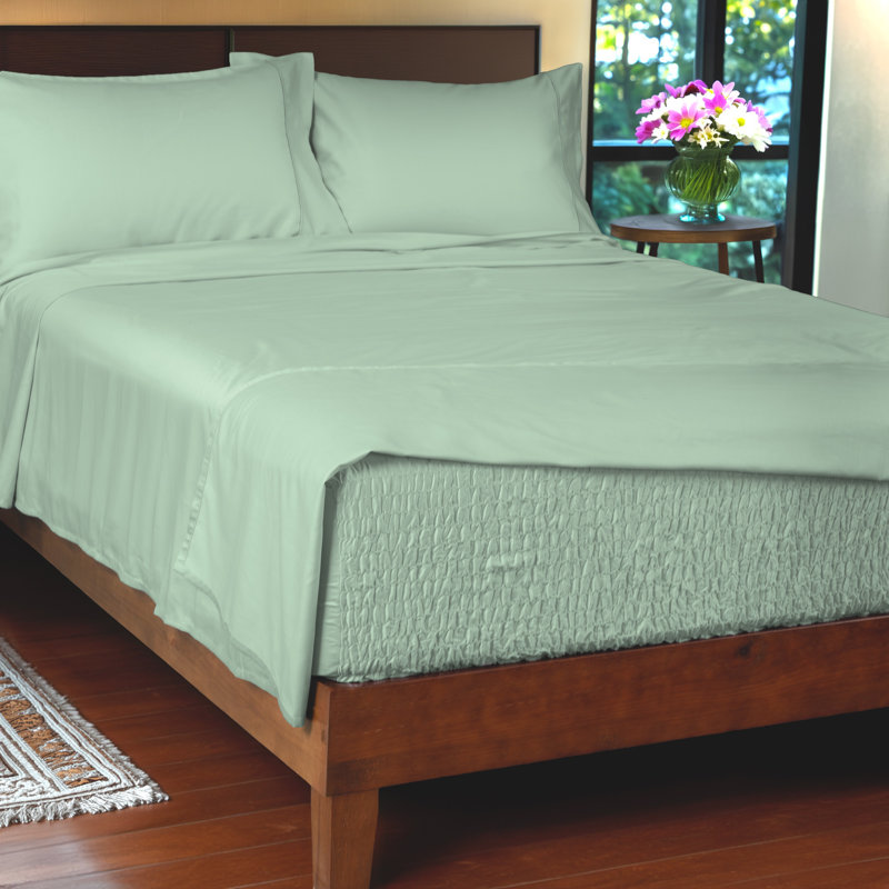 Ensemble de draps 800 fils Bedtite, Très grand californien, Verre de mer