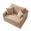 Fauteuil d'appoint moderne de style campagnard de 111,5 cm de large avec coussins et housse amovible-1277324446