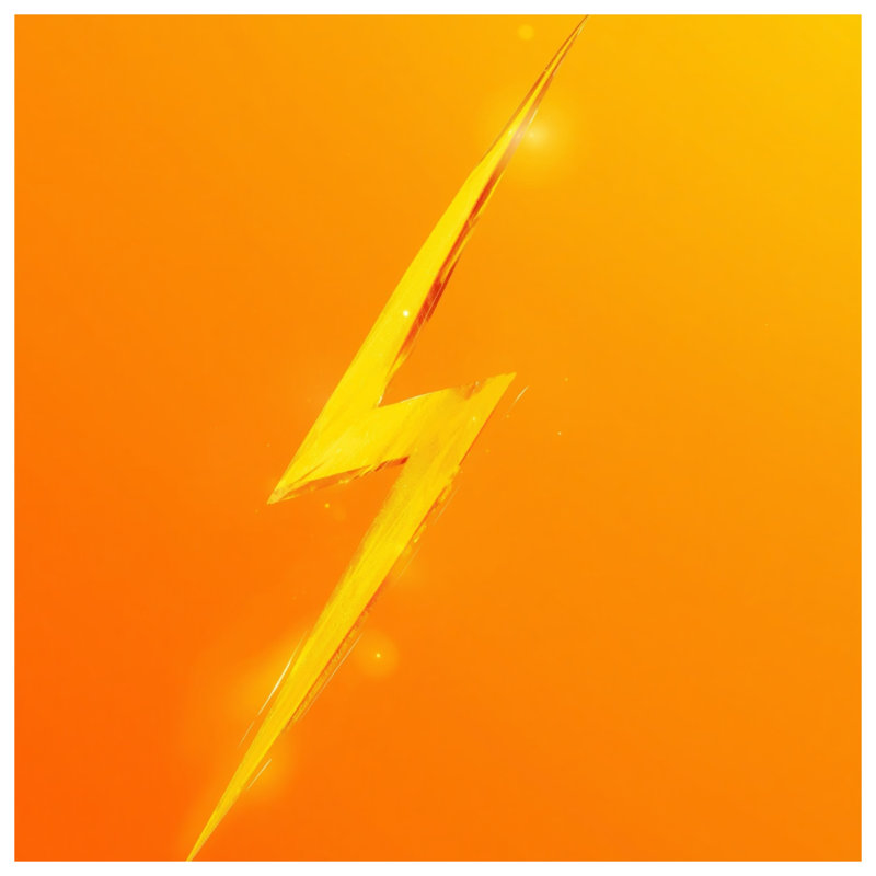 Yellow Lightning Bolt Comforter, Twin