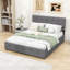 Grand lit plateforme tapissier avec tiroirs de rangement-926028829