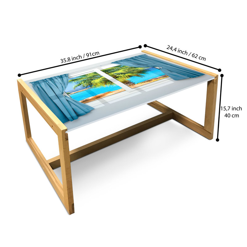 Jagroop Sled Coffee Table, 90cm H x 62cm W x 40cm D