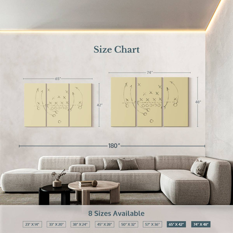 Sireci Playbook I, 42" H x 65" W