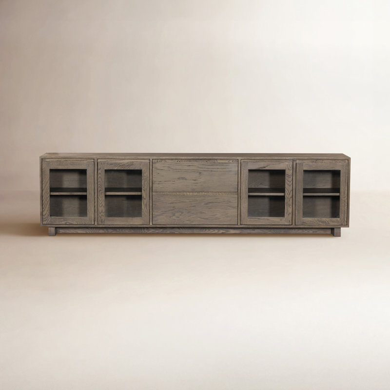 Thisbe Media Console, Worn Oak Veneer