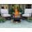 Harrogate Round Steel Wood Burning Fire Pit-1624380284