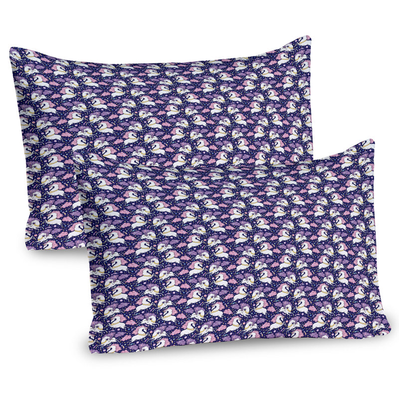 Ensemble de 2 taies décoratives licorne Ambesonne, H 20 po x l 36 po