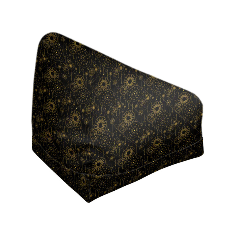 Fauteuil à billes standard & Leffel, H 120 po x l 31 po x P 60 po, Noir / or, Rembourrage poly