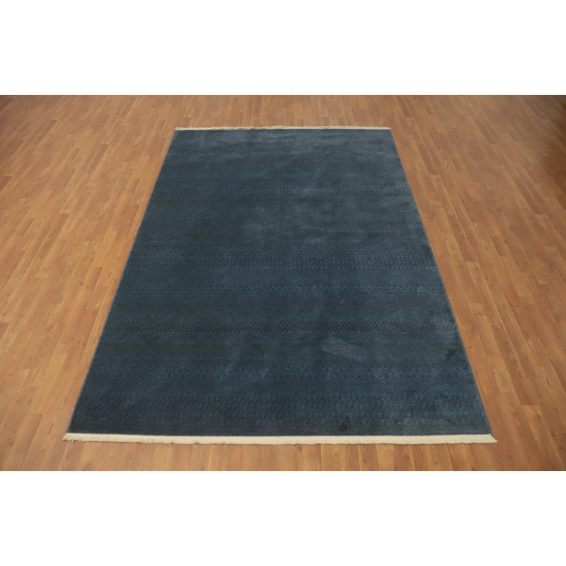 Tapis géométrique de style Gabbeh 6 x 9