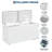 25 cu. ft. Deep Freezer – White, Garage Ready, Double Door Lid, Adjustable Thermostat
