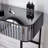 39" Mirrored Makeup Vanity Table with Stainless Steel Base, Mirrored Console Dressing Table with 2 Drawers,Versatile Desk for Bedroom and Office, Grey-1641729178