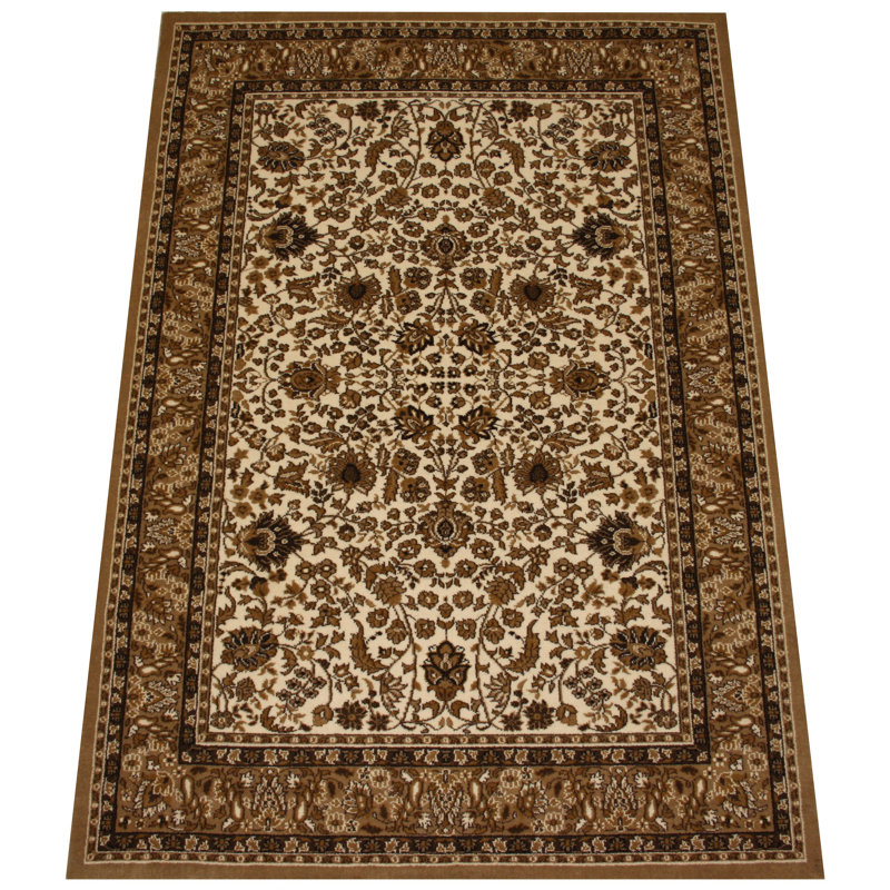 Aldershot Rectangle Oriental Hand Hooked Area Rug, Rectangular 66 x 120cm