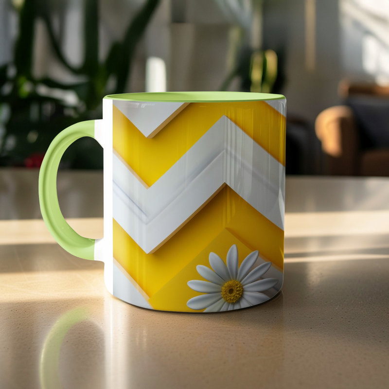 Ceramic Coffee Mug, Light Green