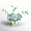 Spring Additions Hydrangea Flower Spray Arrangement-457469428