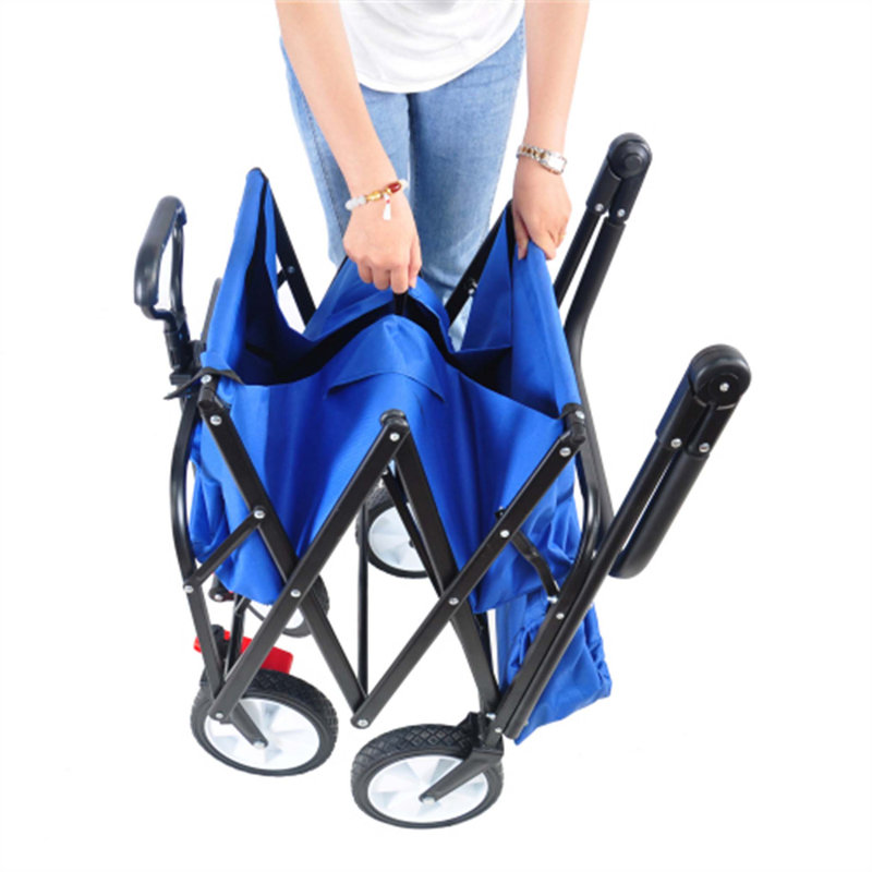 42.52'' H x 20.08'' W Utility Cart with Wheels, Blue