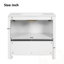 Meuble-lavabo de salle de bain avec lavabo, portes doubles et tablette réglable-332380277