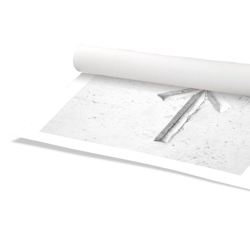 " Arrow On White " by Nik, No Mat, 13" H x 15" W x 0.75" D, Black Slim Frame